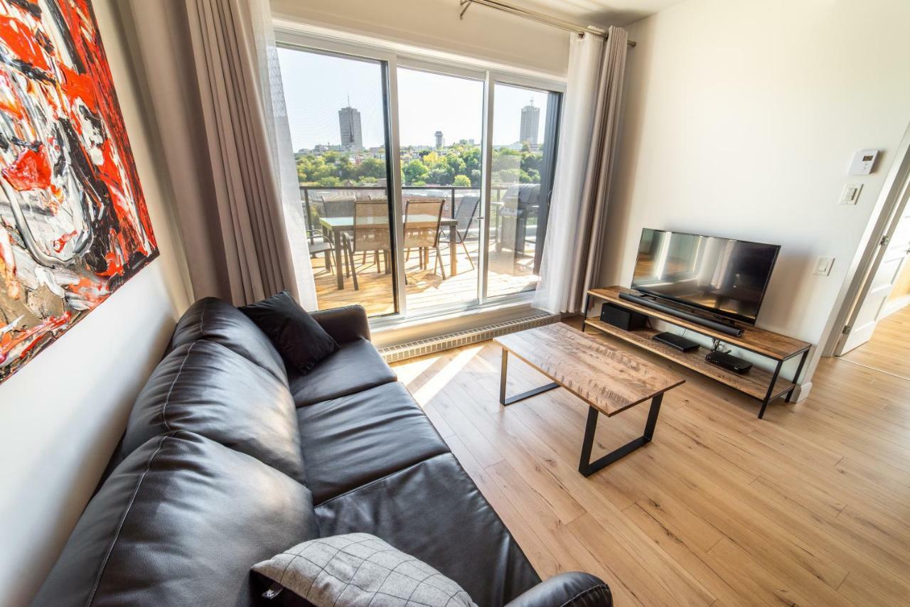 Aux Havres Urbains - Le Penthouse Du Kameleon Apartment ควิเบกซิตี้ ภายนอก รูปภาพ