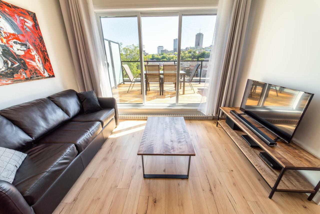 Aux Havres Urbains - Le Penthouse Du Kameleon Apartment ควิเบกซิตี้ ภายนอก รูปภาพ